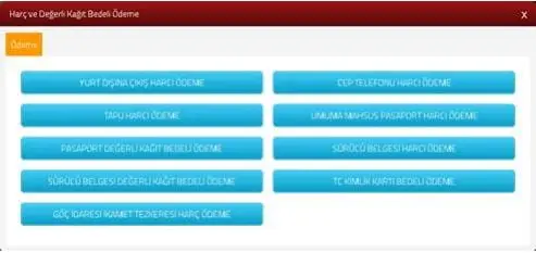 Göç İdaresi oturma İzni Harcı Ödeme